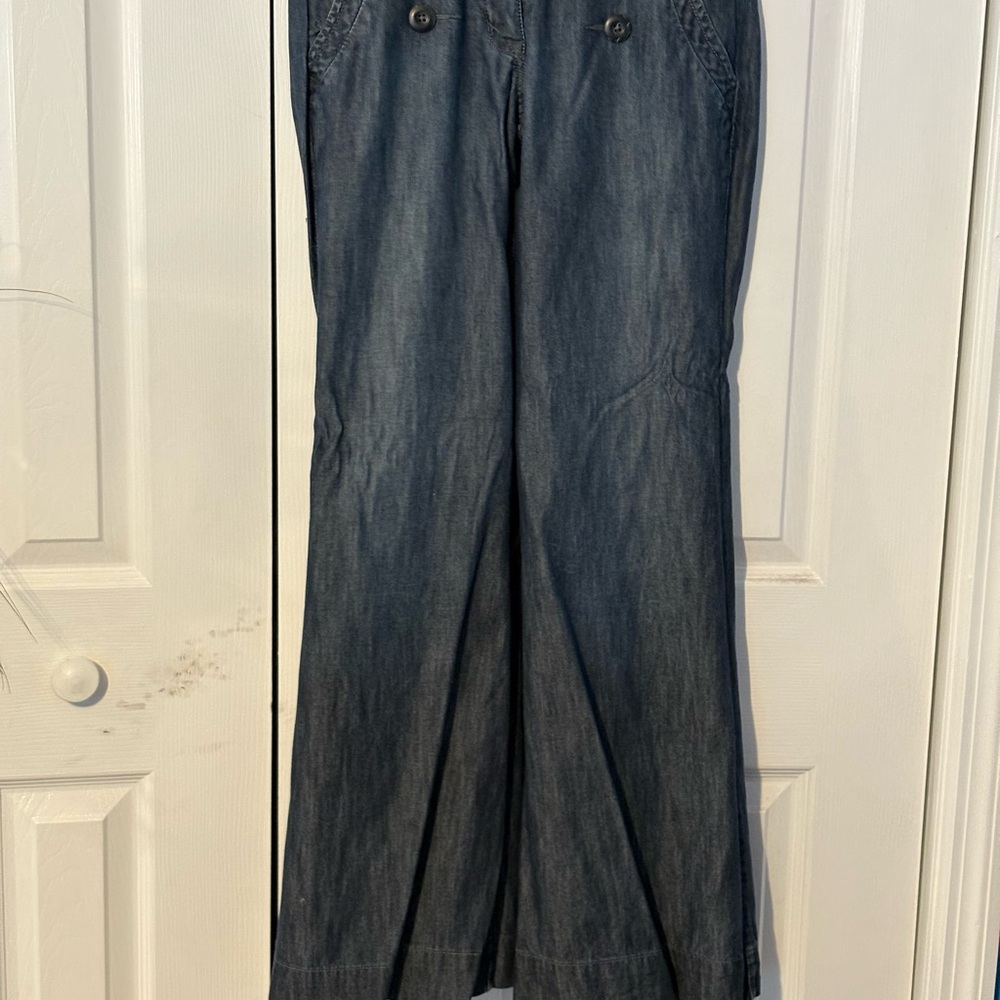Level 99 Blue Flare Wide Leg Jeans